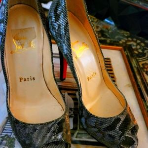 Christian Louboutin peep toe heels